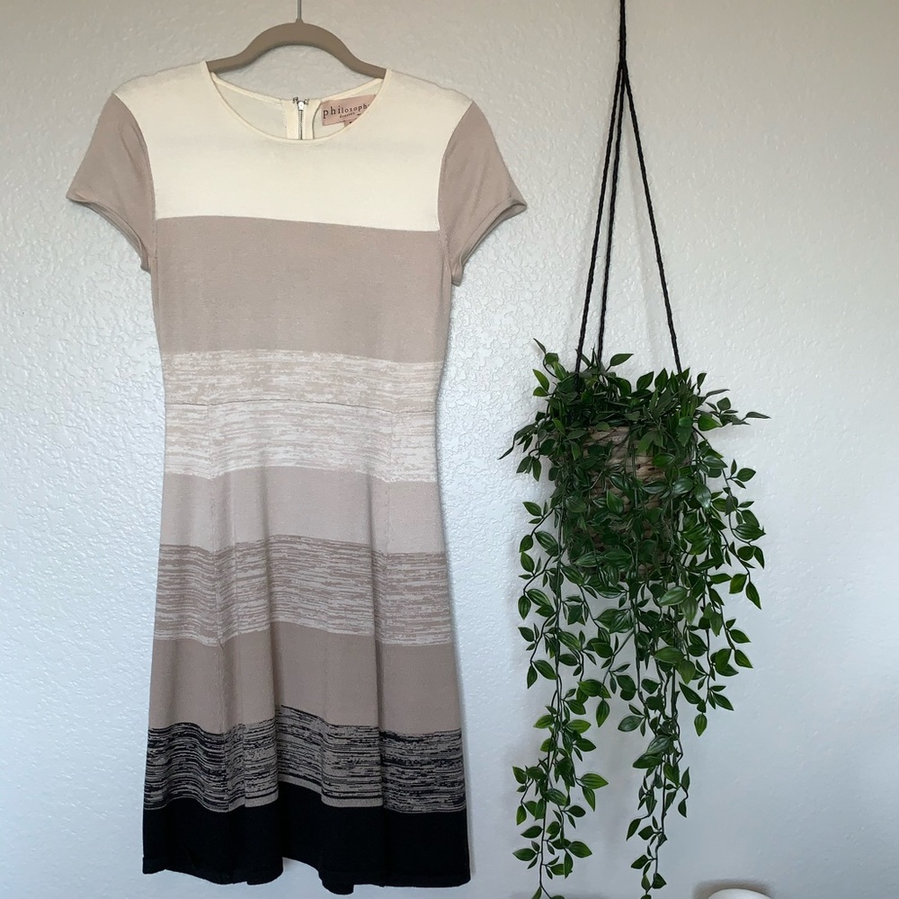 Philosophy - Neutral Short-sleeve Dress